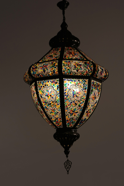 Special Design Big Size Turkish Mosaic Glass Chandelier